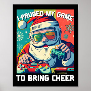 Speltomten jul jag pausade mitt spel för att ta me poster