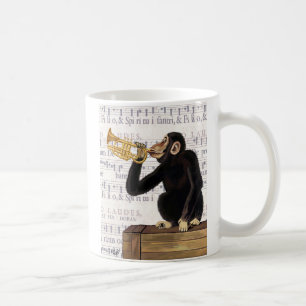 Speltrumpeter för apor kaffemugg