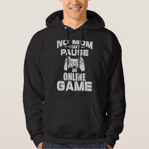 Spelunge ingen mamma kan inte pausa onlinen hoodie