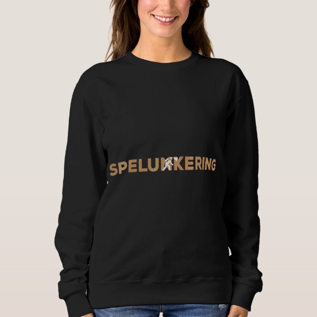Spelunkering Hobby med skugga inuti T Shirt (Framsida)