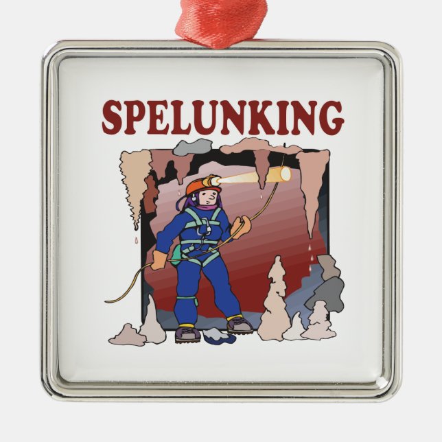 Spelunking 5 julgransprydnad metall (Framsidan)