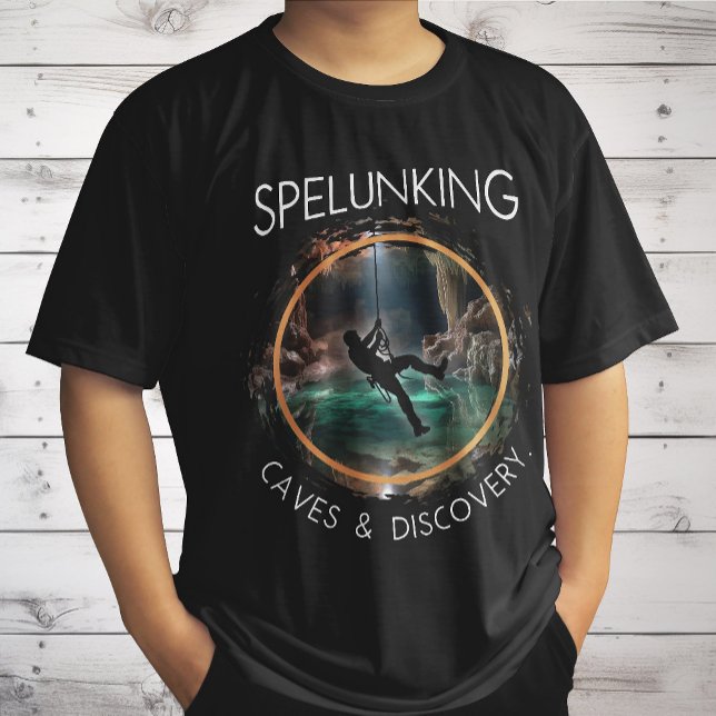 Spelunking, Caves and Discovery Spelunker Natural T Shirt (Skapare uppladdad)