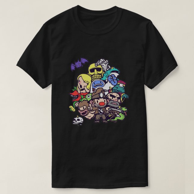 Spelunky Gang Classic T Shirt (Design framsida)