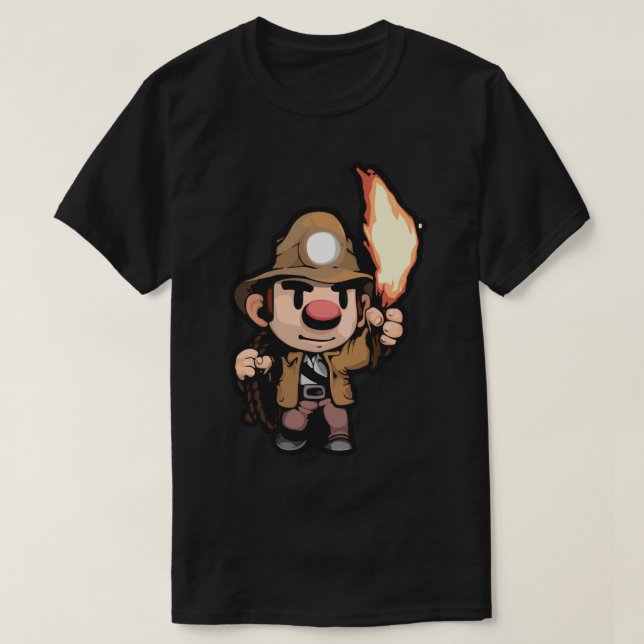 Spelunky Guy Sticker.png T Shirt (Design framsida)