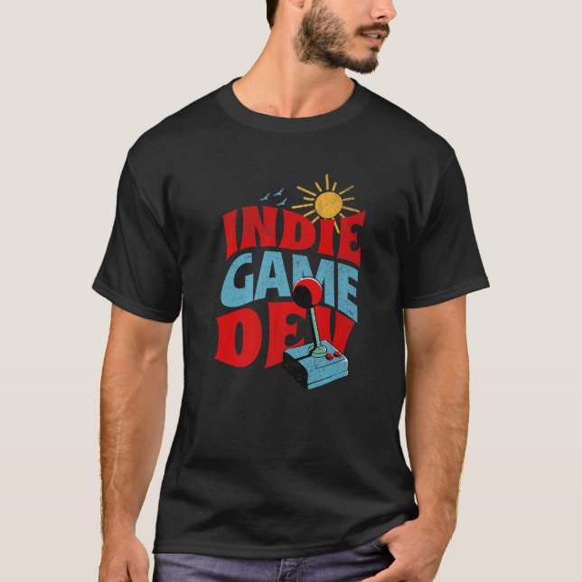 Spelutvecklare i Indie Game Dev Gamer T Shirt (Framsida)