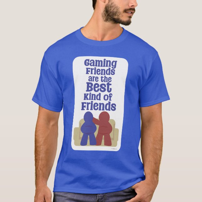 Spelvänner är bästa Roligt Slogan T Shirt (Framsida)