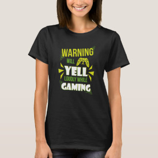 Spelvarning kommer att ljuda högt vid videospel fö t shirt