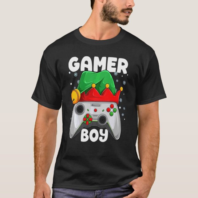 Spelvideospelsmatchning i Gamer Boy-spel - Xm T Shirt (Framsida)