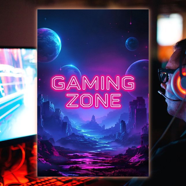Spelzon Vibranta Neonfärger Poster (Skapare uppladdad)