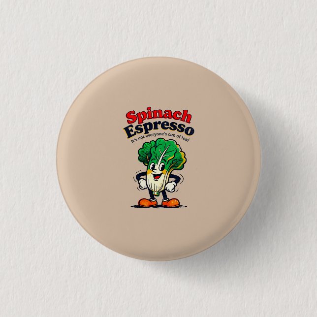 Spenat Espresso Hatt Knapp (Framsida)