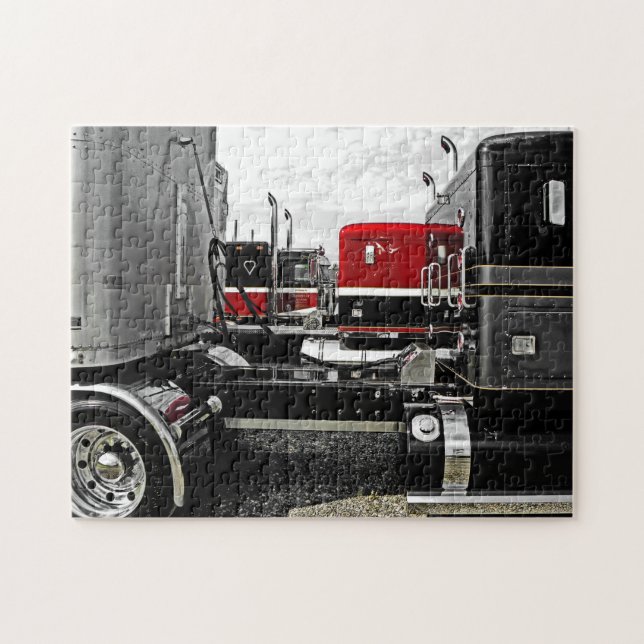 Spencer A modellerar det konstnärliga sköt pussel (Horisontell)