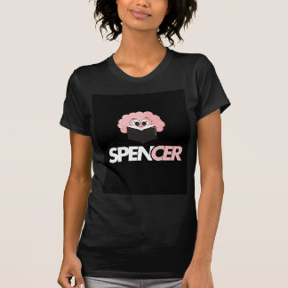 Spencer Brain Läsande Bok Söt Tecknad T-Shirt