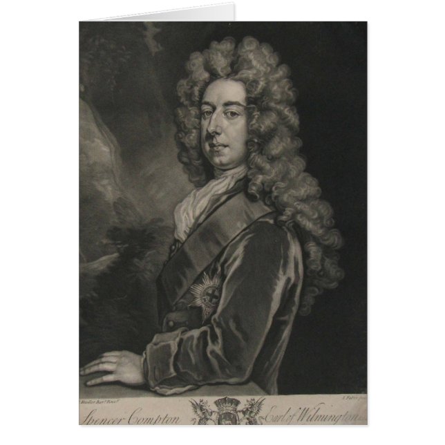 Spencer Compton, Earl av Wilmington Hälsningskort (Framsidan)