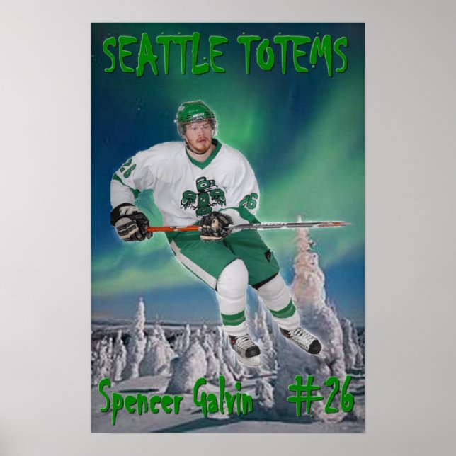 Spencer Galvin - Seattle Totems Poster (Framsidan)