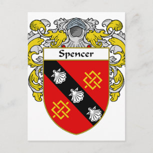 Spencer Jackar av Arm/familjestöd (Mantled) Vykort