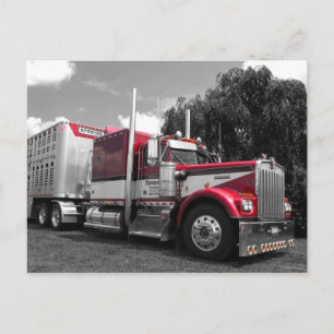 Spencer Kenworth W900A-vykort Vykort