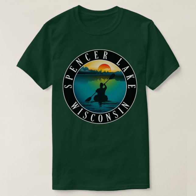 Spencer Sjö Wisconsin Kayaking T Shirt (Design framsida)