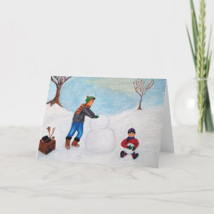 Spendera en snödag tillsammans kort