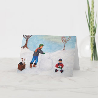 Spendera en snödag tillsammans kort