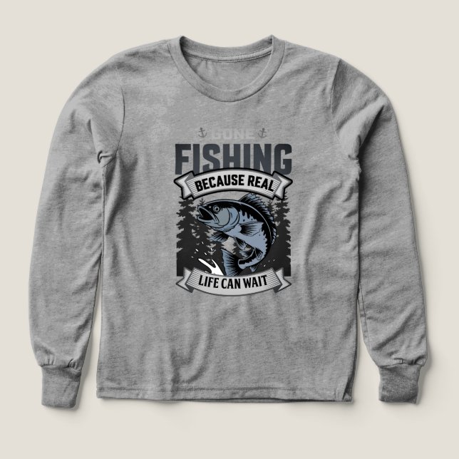 Spenderat fiske - motsvarar en dags lycka t shirt (Design framsida)