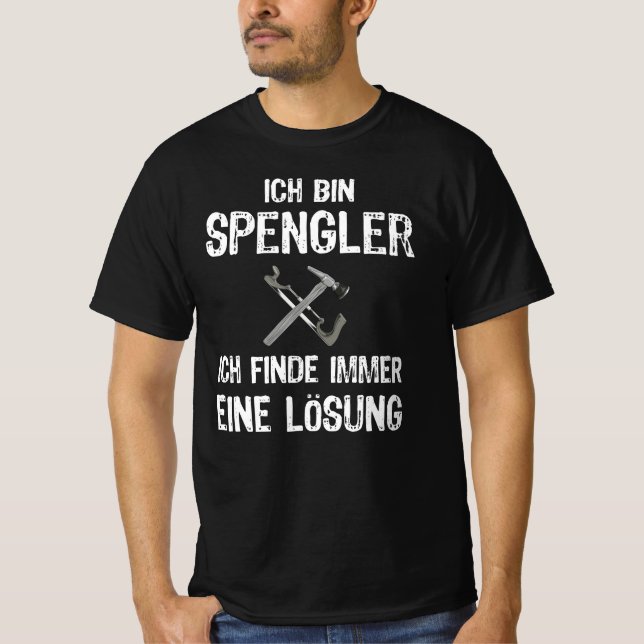Spengler Karosseriespengler Karosseriebauer Beruf T Shirt (Framsida)