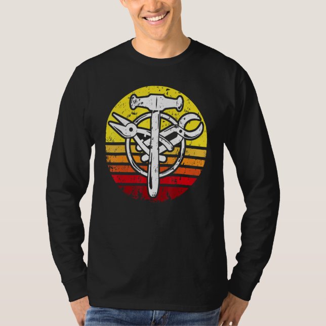 Spengler Verktyg Plumber Flaska Metall Professione T Shirt (Framsida)
