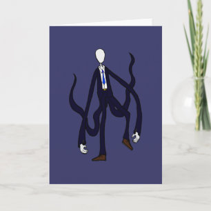 Spenslig man - bok av monster Halloween Kort