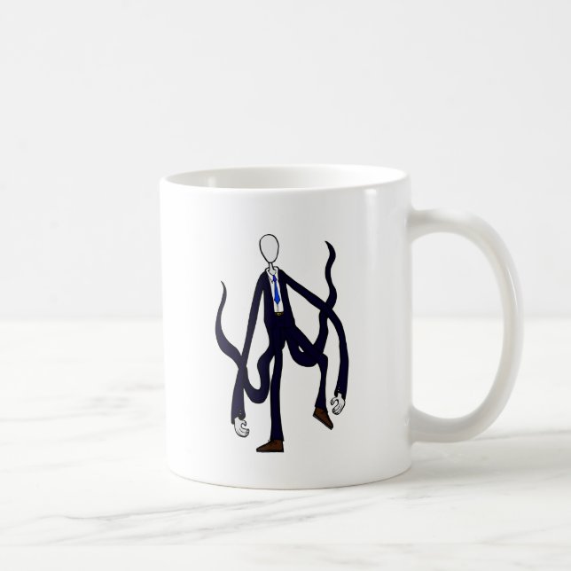 Spenslig man - bok av monster - mugg (Höger)