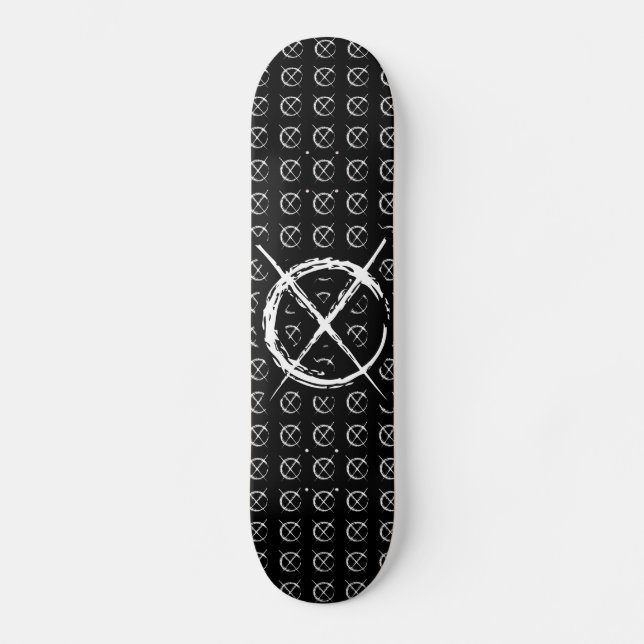 Spenslig man skateboard bräda 20,5 cm (Framsida)