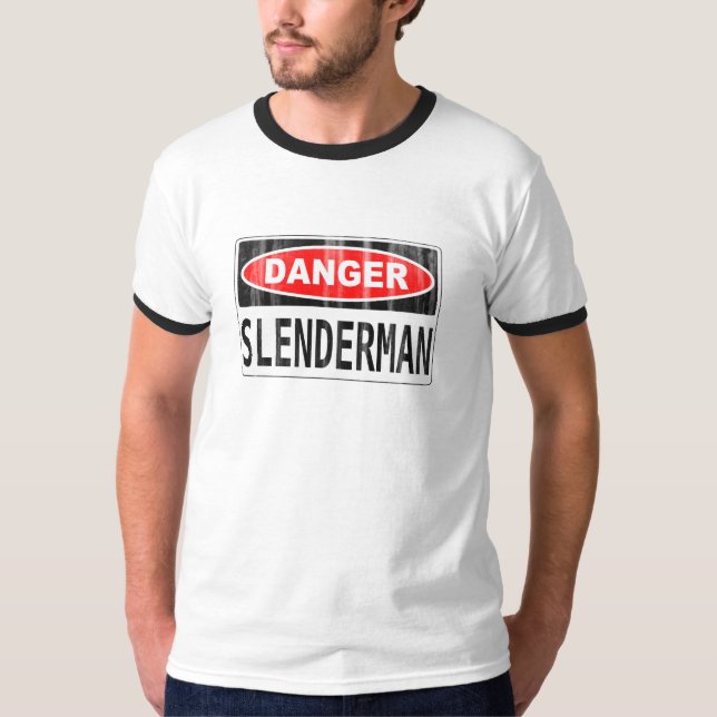 Spenslig manfaraSignboard T-shirt (Framsida)