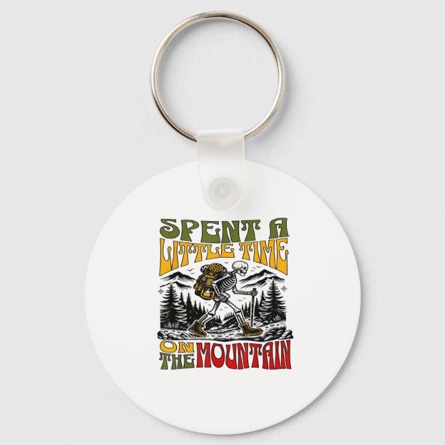 Spent A Little Time On The Mountain - Skeleton Hik Nyckelring (Framsida)