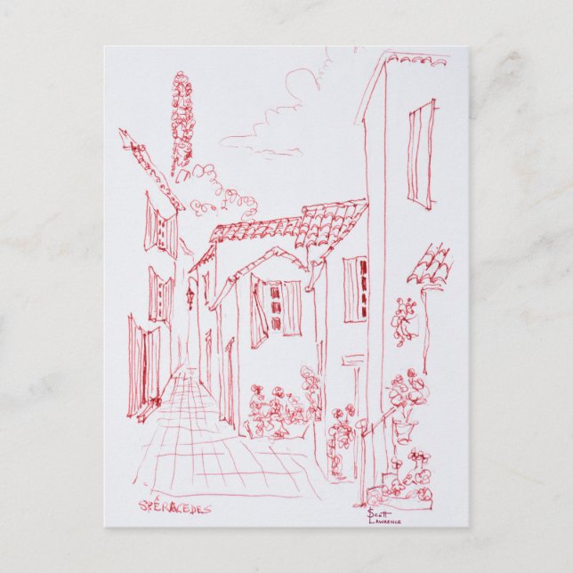 Speracedes nära Grasse | Södra Frankrike Vykort (Framsida)