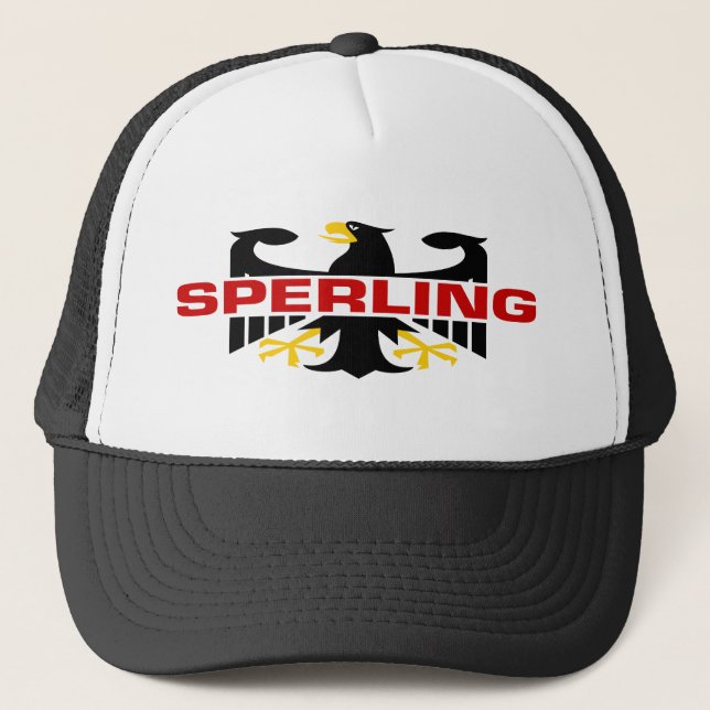 Sperling efternamn truckerkeps (Framsida)