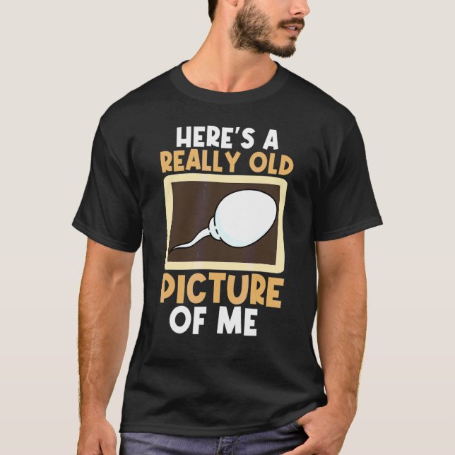 Sperm Cell Sarcastic Birthday Science T Shirt (Framsida)