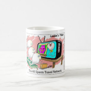 Sperm Travel Network Roliga Kort T-shirts & Presen Kaffemugg