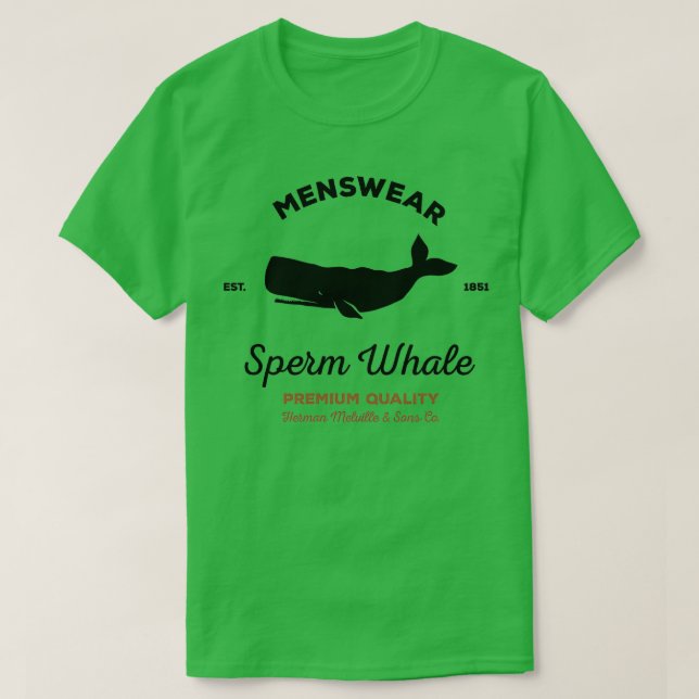Sperm Whale menswear T Shirt (Design framsida)