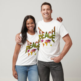 Sperma för fred globalt t shirt