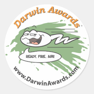 Spermatozoidförslutning - Redo, brand, mål Runt Klistermärke