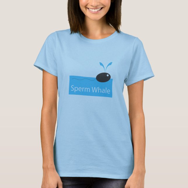 Spermavalkvinna T T-shirt (Framsida)