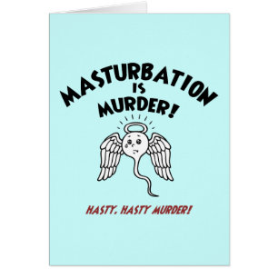 Spermicide! Räckt rött! Hälsningskort