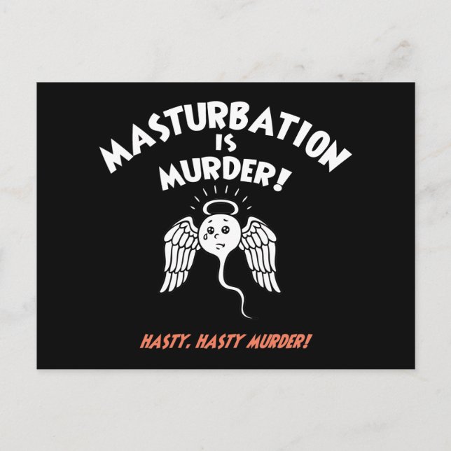 Spermicide! Red Handed! Vykort (Framsida)