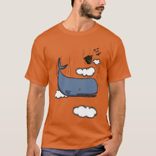 Spermval och petunior t shirt