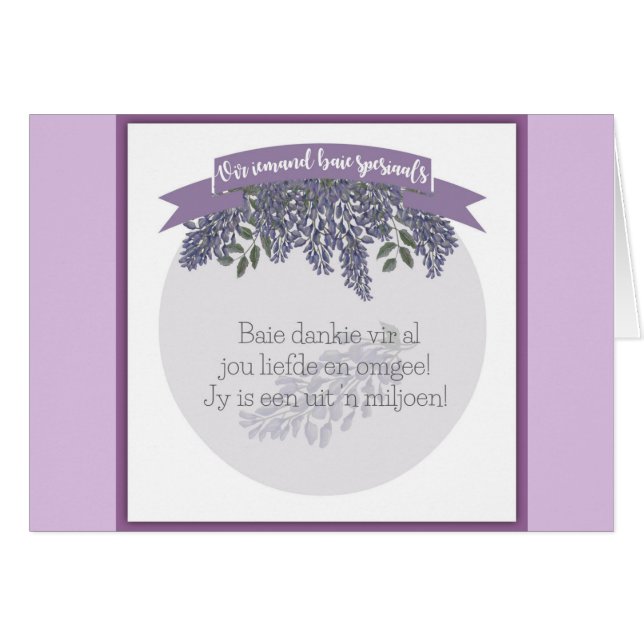 Spesiaals för Vir iemandbaie Hälsningskort (Framsidan Horizontal)