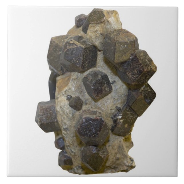 Spessartite i matris kakelplatta (Framsidan)