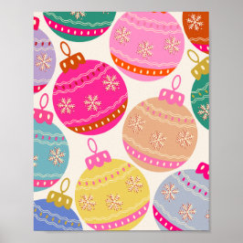 Spetande julafton Baubles Poster
