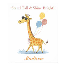 Spetfull giraffe - Nursery Cute Doodle Animal