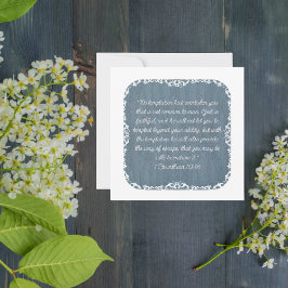 Spets Anpassningsbar Bibelvers Nedladdningsbar Julkort