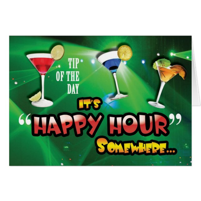 Spets av dagen hälsningskort (Framsidan Horizontal)