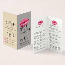 Spetsar och visitkort för trickLipsense fördelare