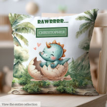 Spetsar snart Baby Dinosaur Watercolor